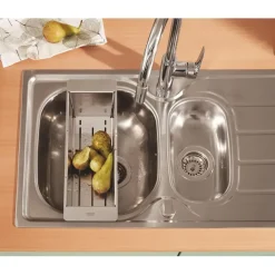 Grohe Keukenmengkraan Start Edge Hoge Uitloop Uittrekbare Mousseur Chroom
