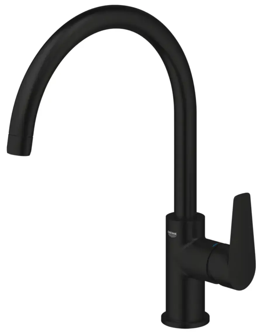Grohe keukenmengkraan Start Edge hoge uitloop mat zwart