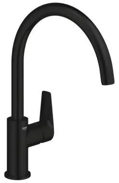 Grohe keukenmengkraan Start Edge hoge uitloop mat zwart