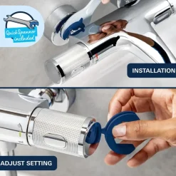 Grohe Precision Feel thermostatische douchekraan chroom 15 cm