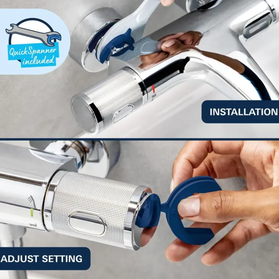 Grohe Precision Feel thermostatische douchekraan chroom 15 cm