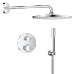 Grohe Precision Thermostat Perfect inbouw douchesysteem met Vitalio Rain Mono 310 hoofddouche rond Chroom
