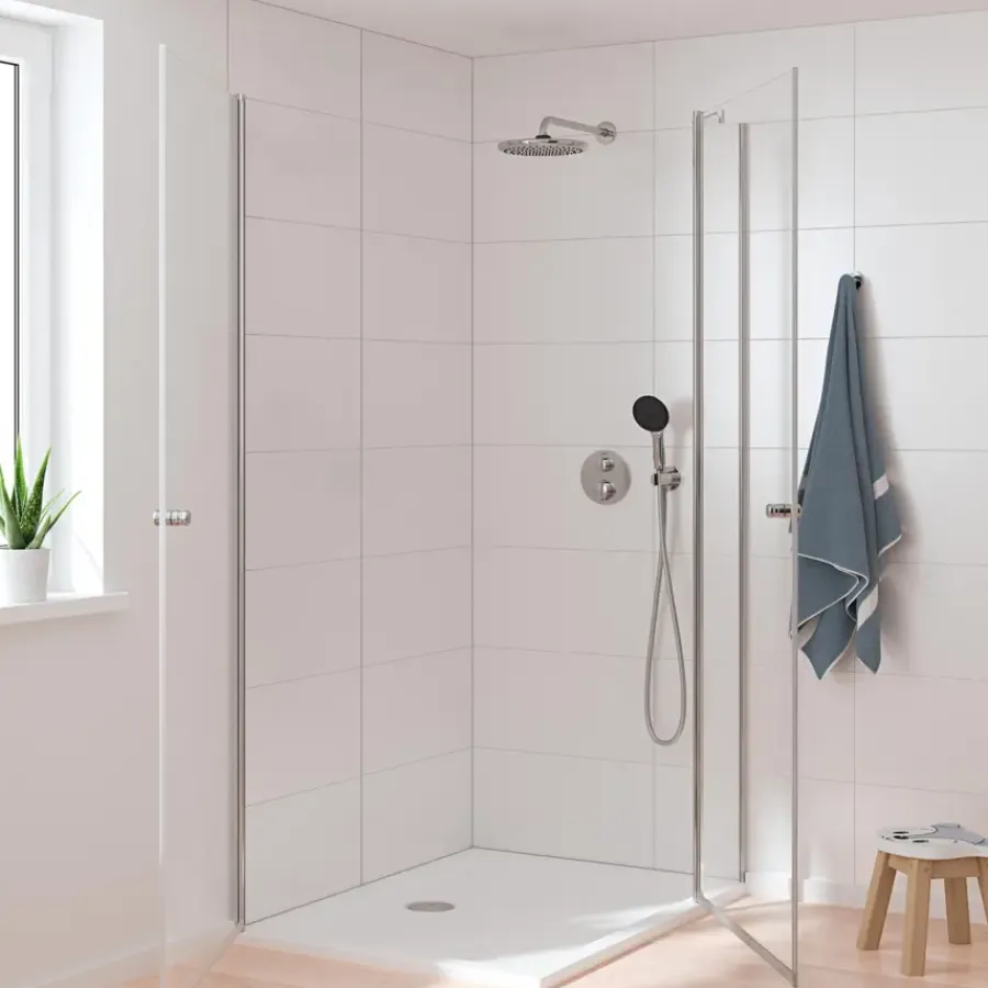 Grohe Precision Thermostat Perfect inbouw douchesysteem met Vitalio Comfort 250 hoofddouche rond Chroom