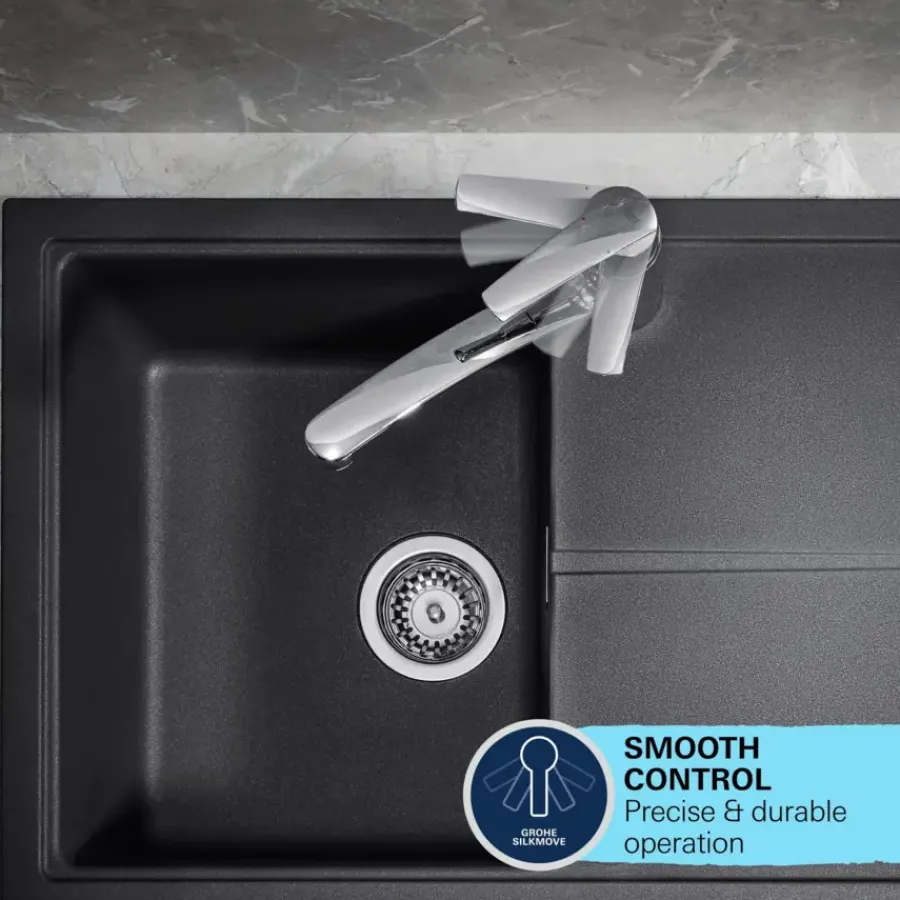 Grohe Quickfix keukenkraan Start lage uitloop chroom