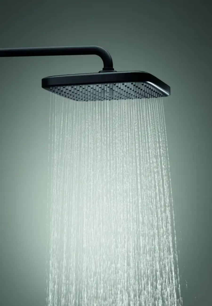 Grohe Vitalio Comfort 250 douchesysteem met thermostaatkraan mat zwart