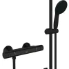Grohe Vitalio Start doucheset Precision Start met thermostaatkraan mat zwart