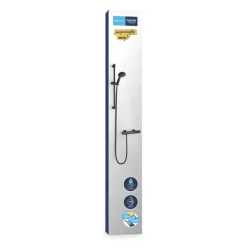 Grohe Vitalio Start doucheset Precision Start met thermostaatkraan mat zwart