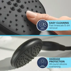 Grohe Vitalio Start doucheset Precision Start met thermostaatkraan mat zwart