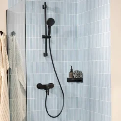 Grohe Vitalio Start 110 glijstangset douche mat zwart 60 cm