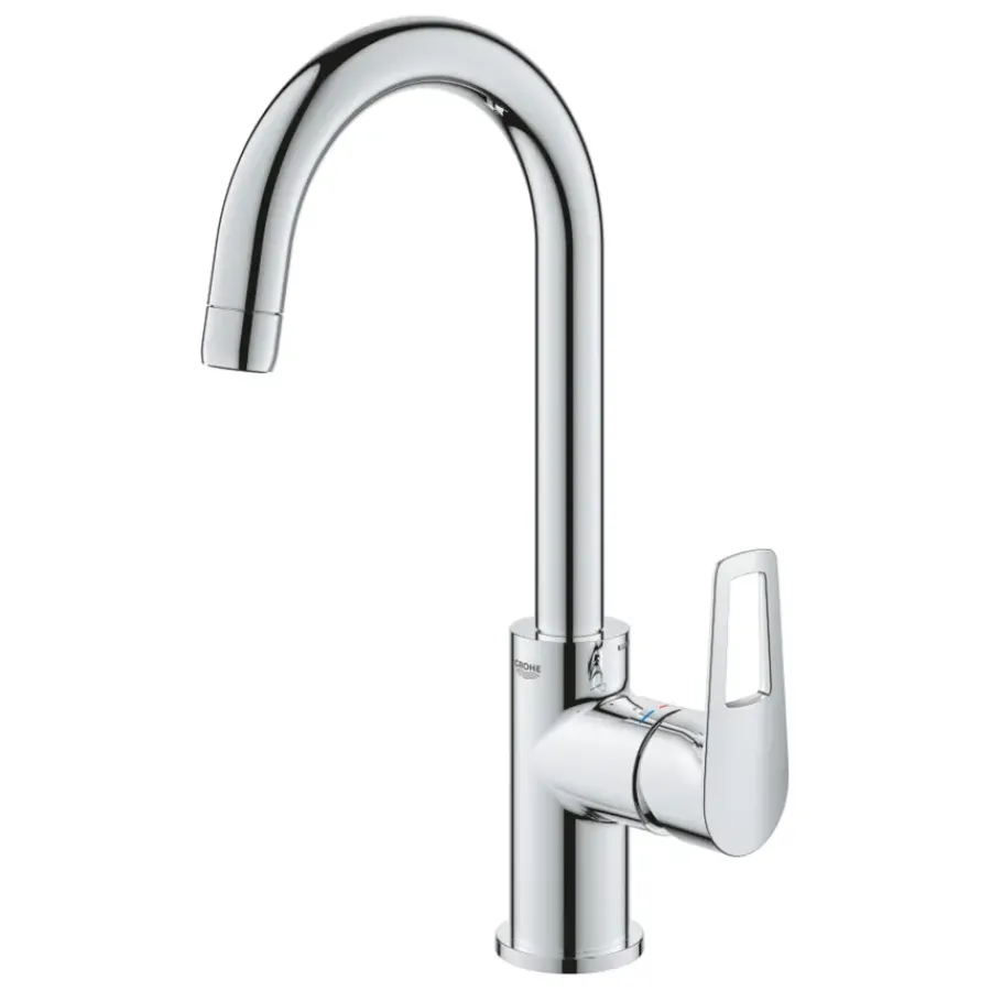 Grohe wastafelkraan Quickfix Start Loop L-Size hoge uitloop met waste