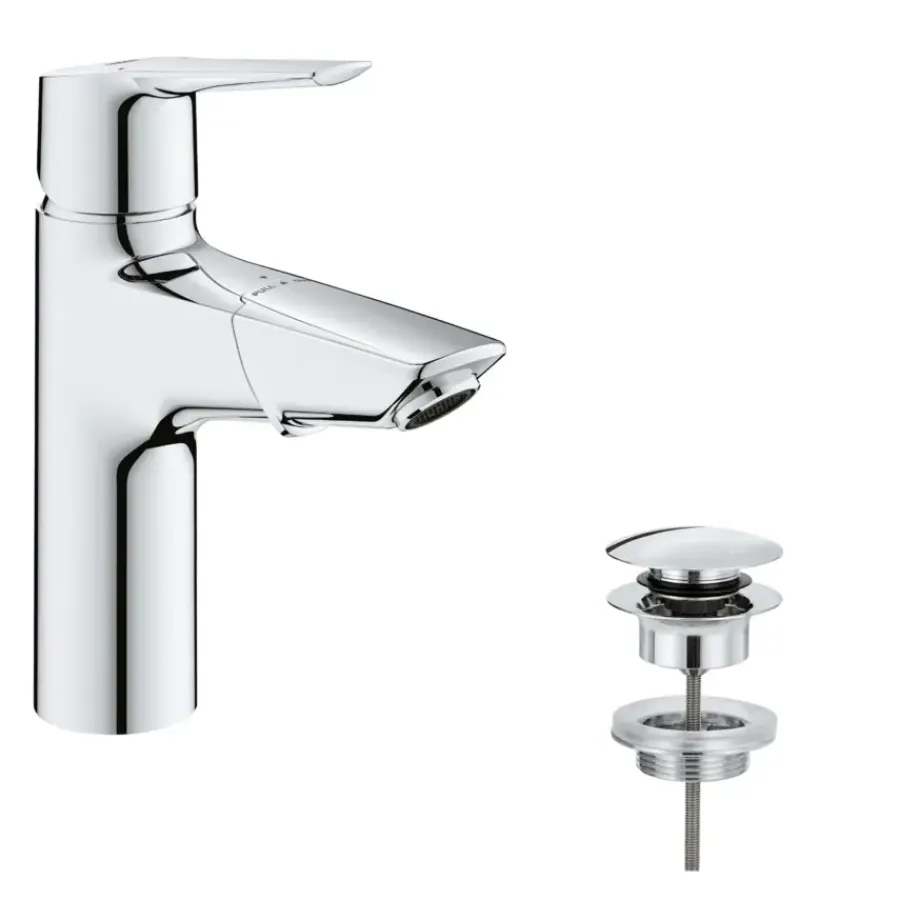 Grohe wastafelkraan Start M-size uittrekbaar QuickFix chroom