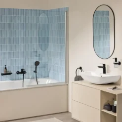 Grohe wastafelmengkraan Start Loop M-Size push open mat zwart