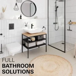 Grohe wastafelmengkraan Start Loop M-Size push open mat zwart