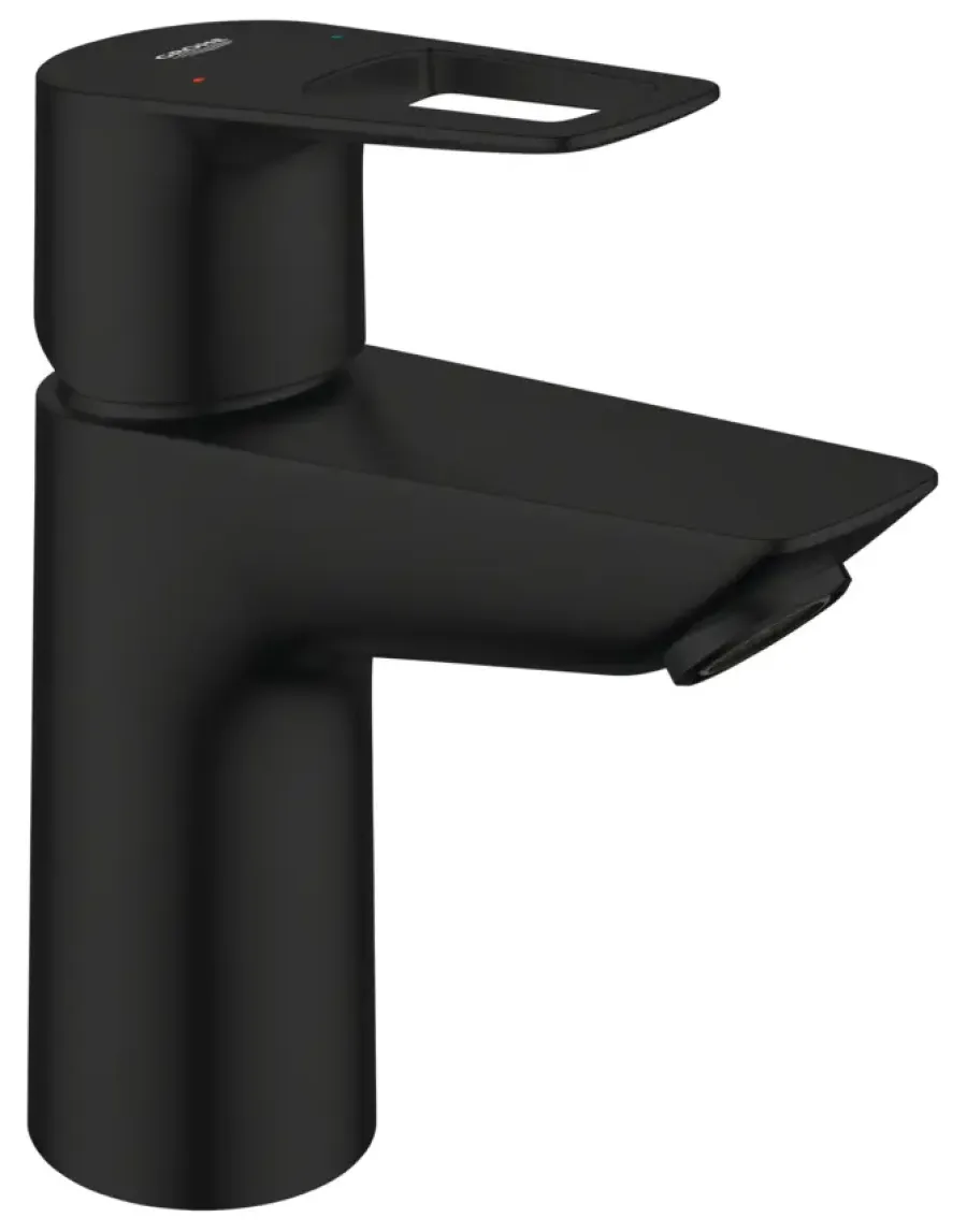 Grohe wastafelmengkraan Start Loop S-Size push open mat zwart