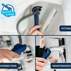 Grohe wastafelmengkraan Start Loop S-Size push open mat zwart