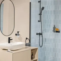 Grohe wastafelmengkraan Start Loop S-Size push open mat zwart