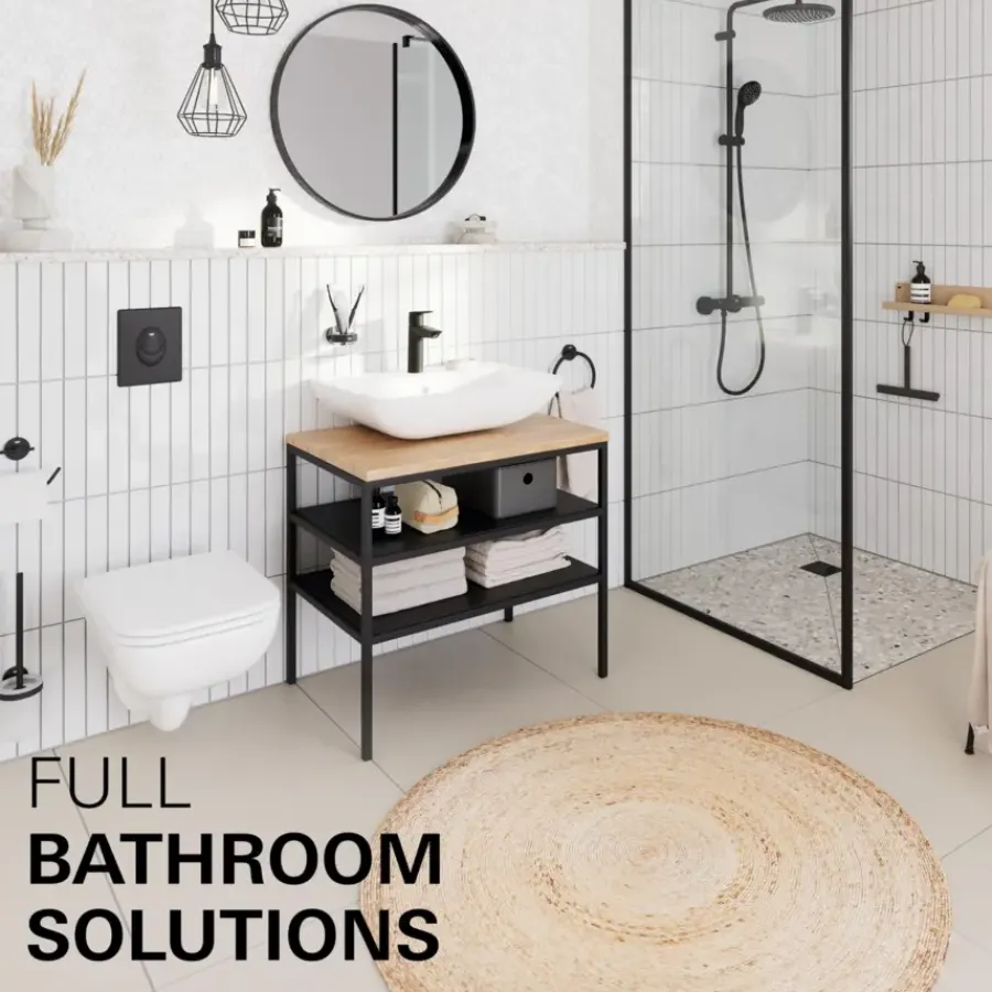 Grohe wastafelmengkraan Start Loop S-Size push open mat zwart