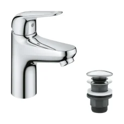 Grohe Wastafelmengkraan Swift S-size Push Open Chroom