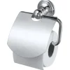 Haceka Allure toiletrolhouder met klep chroom