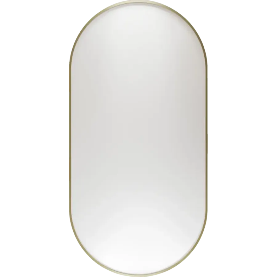 Haceka badkamerspiegel Deco geborsteld goud 80 x 40 cm ovaal