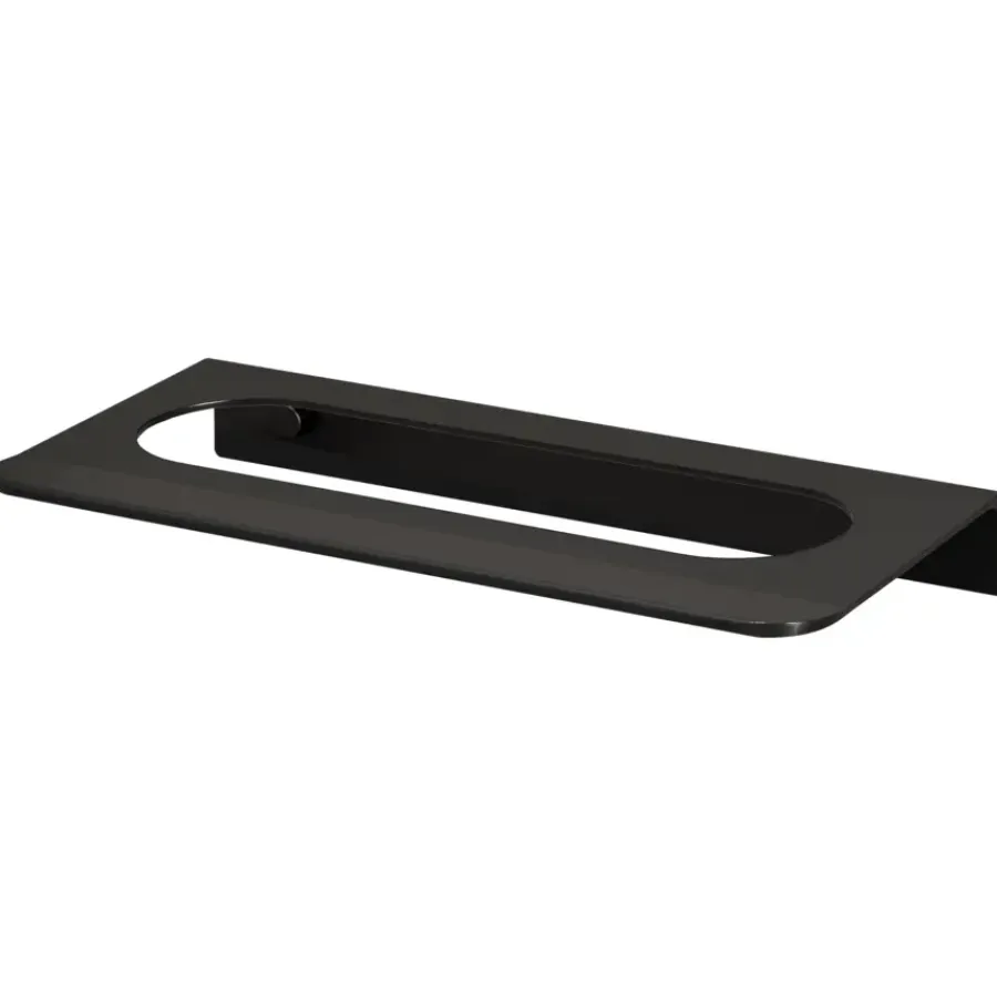 Haceka gastenhanddoekhouder Redefine aluminium mat zwart 25 cm