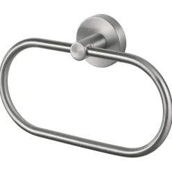 Haceka Kosmos handdoekring RVS look geborsteld mat