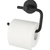 Haceka Kosmos toiletrolhouder zonder klep mat zwart