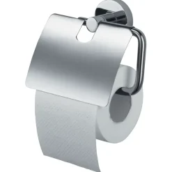 Haceka toiletrolhouder Kosmos met klep chroom