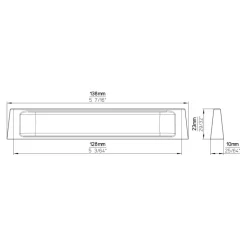 Siro Handgreep Damla zwart 128mm