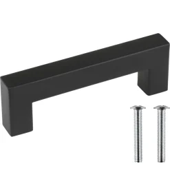 Geen Handgreep Eddy zwart RVS 96 mm