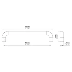 Siro Handgreep Janne RVS look 128mm