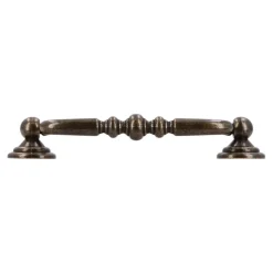 Siro Handgreep Linda messing antiek 96mm