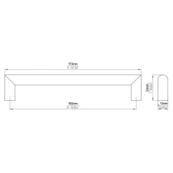 Siro Handgreep Noa RVS 160mm