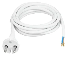 Handson aansluitsnoer wit 2x1.5 mm 2,5 meter
