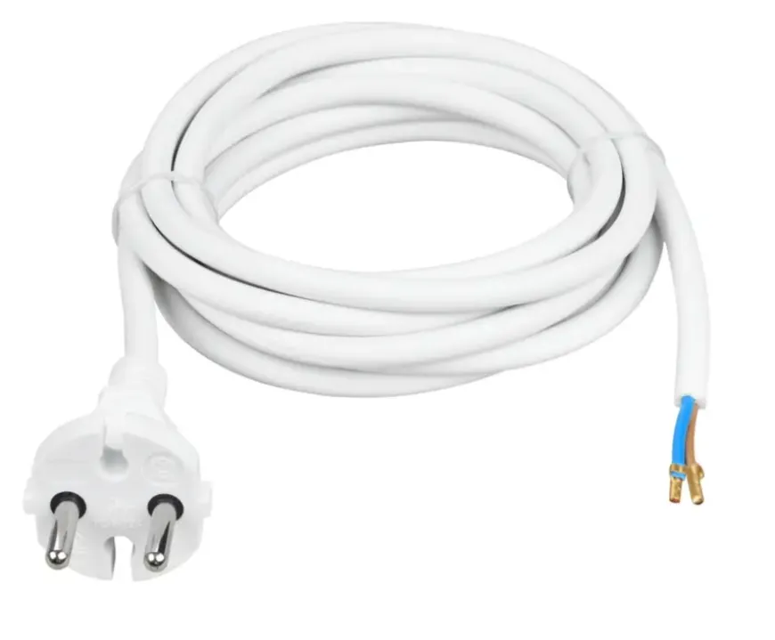 Handson aansluitsnoer wit 2x1.5 mm 2,5 meter