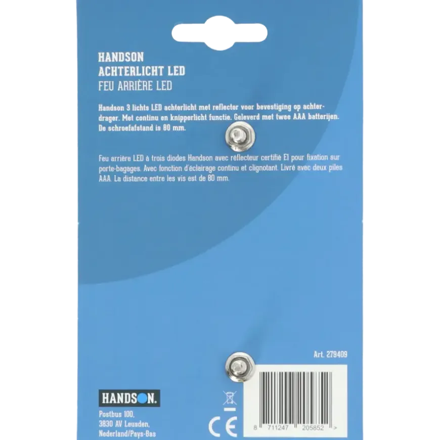 Handson achterlicht LED met reflector