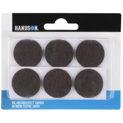 Handson anti krasvilt Ø28 mm bruin 9 stuks