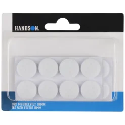 Handson anti krasvilt Ø18 mm wit 16 stuks