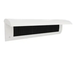 Handson Brievenbusklep met Borstel Wit Blinde Bevestiging