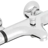 Handson Diane thermostatische badkraan met omstelling chroom 15cm