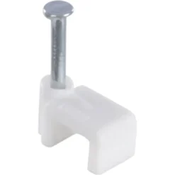 Handson Kabelclip Plat Wit 6 mm 25 Stuks