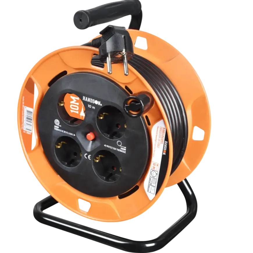 HANDSON Kabelhaspel 4-voudig RA Mini 10 Meter