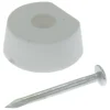 HANDSON kastplankdrager met nagel wit 20 stuks