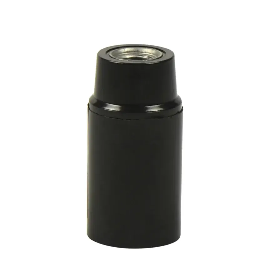 Handson lampfitting E14 glad zwart