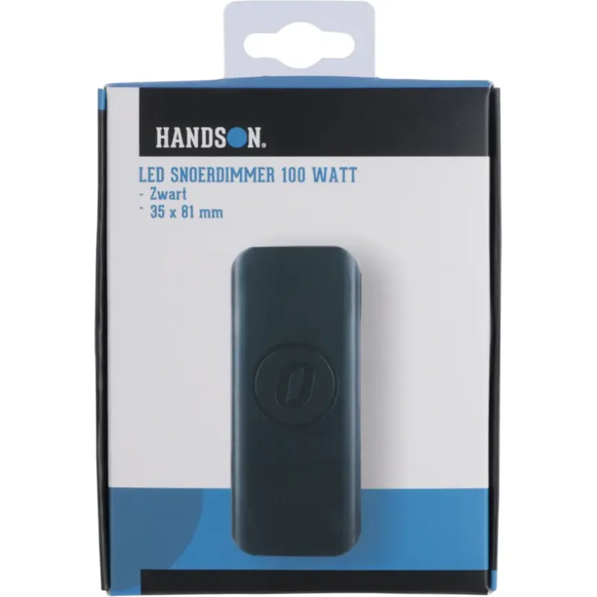 Handson LED Snoerdimmer 1-100 W Zwart