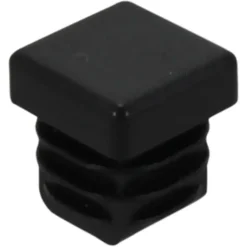 Handson meubeldop vierkant 15x15mm zwart 4 stuks