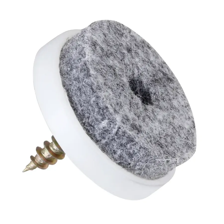 Handson meubelglijder viltglijder met schroef grijs Ø24 mm 20 stuks