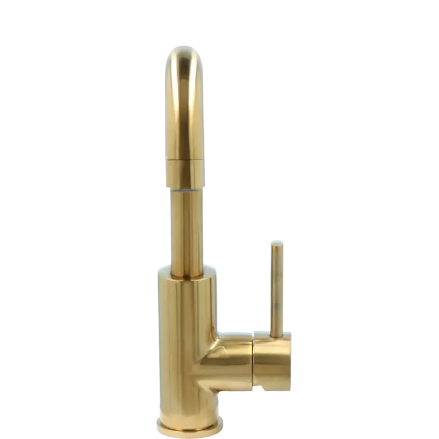 Handson Olivier éénhendel keukenkraan messing