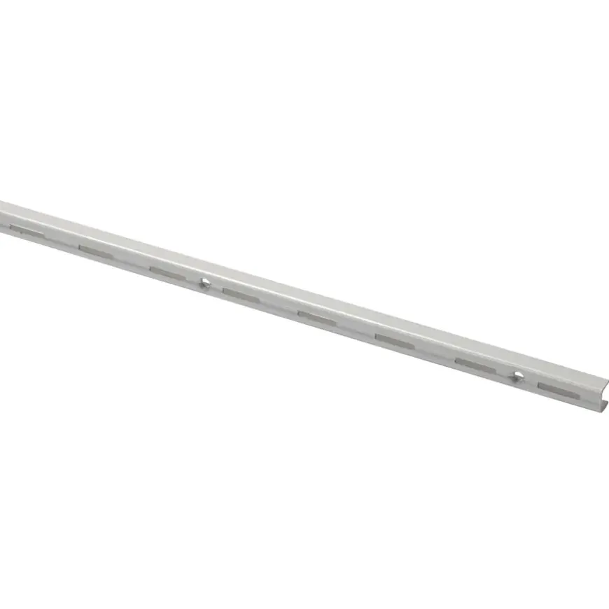 Handson rail enkel mat zilver 200 cm (2 stuks)