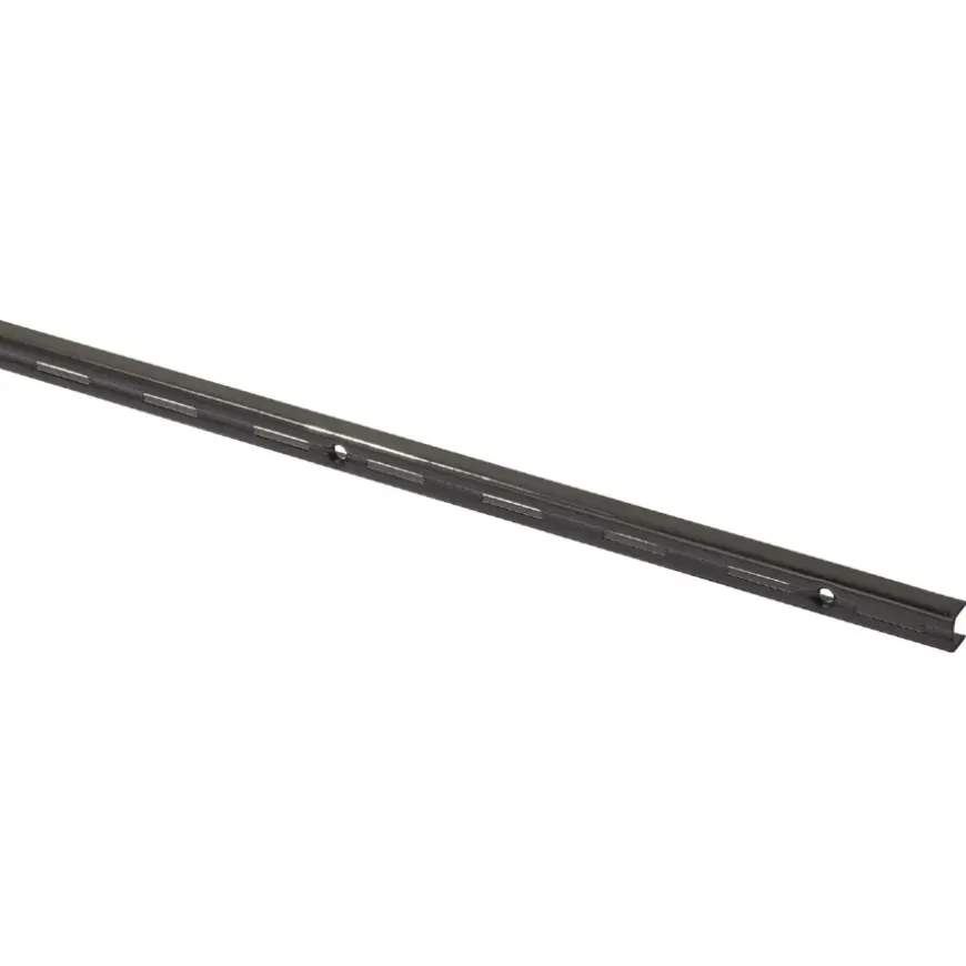 Handson rail enkel mat zwart 200 cm (2 stuks)